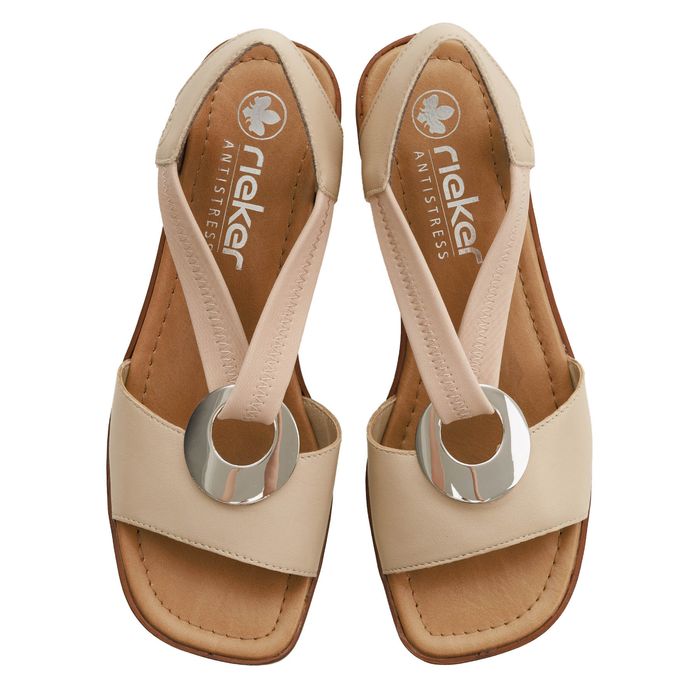 Бежевые босоножки 62662-62