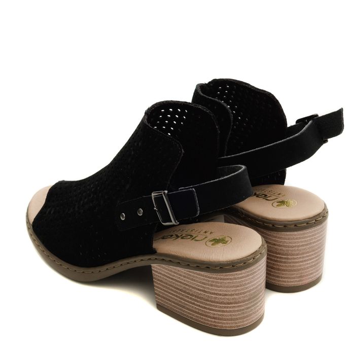 Чёрные босоножки V0590-01