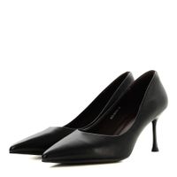 Respect Premium қара биік өкшелі туфлилері VS75-201513